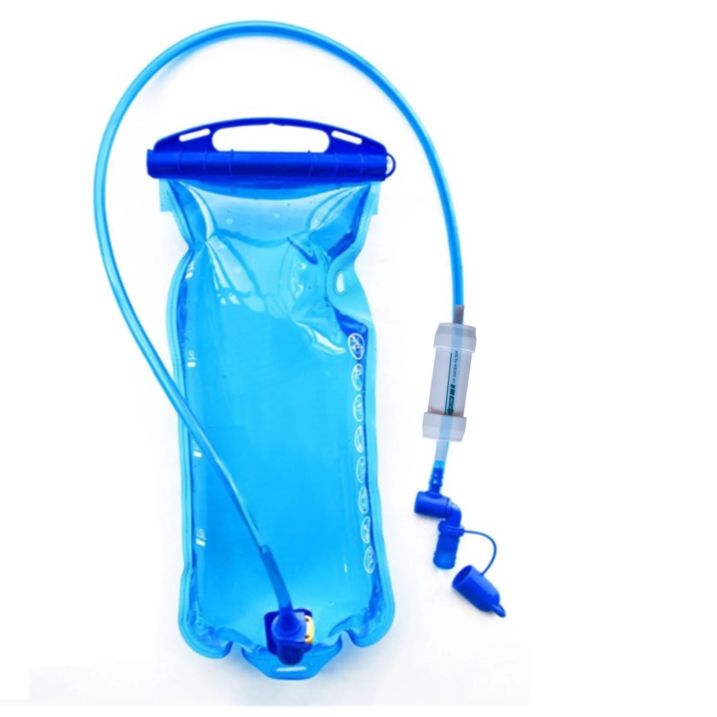Gravity Water Filter Straw, Portable Water Purifier Survival for Camping, Hiking, Backpacking and Emergency Preparedness