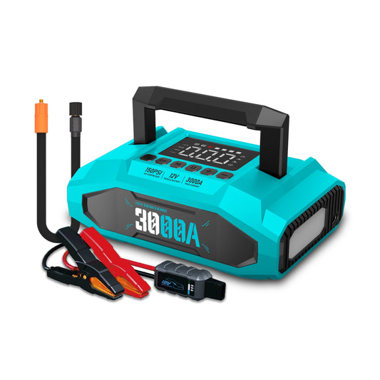 Portable Power Bank 20000mah Car Battery Jump Starter Multifunctional Car Jump Starter With Air Compressor