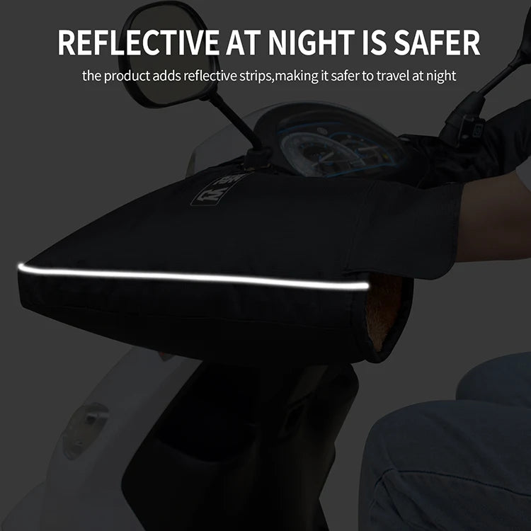 Waterproof Winter Motorcycle Handle Warmer Cover and Gloves Handlebar Muffs for Comfort and Protection