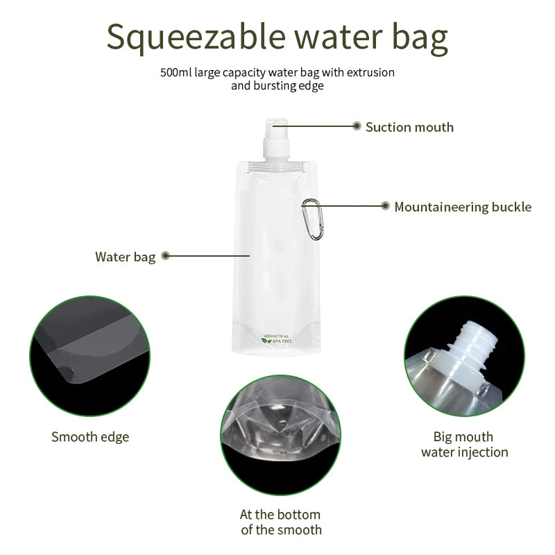 Filterwell Travel Hiking Emergency Mini Portable Personal Survival Camping Water Filter Hand Pump Pocket Outdoor Water Filter