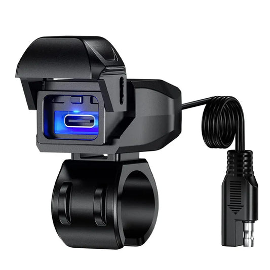 12V 24V Waterproof 36w Type C Mobile Phone Quick Charger Adapter Motorcycle USB Charger With LED for Tablet