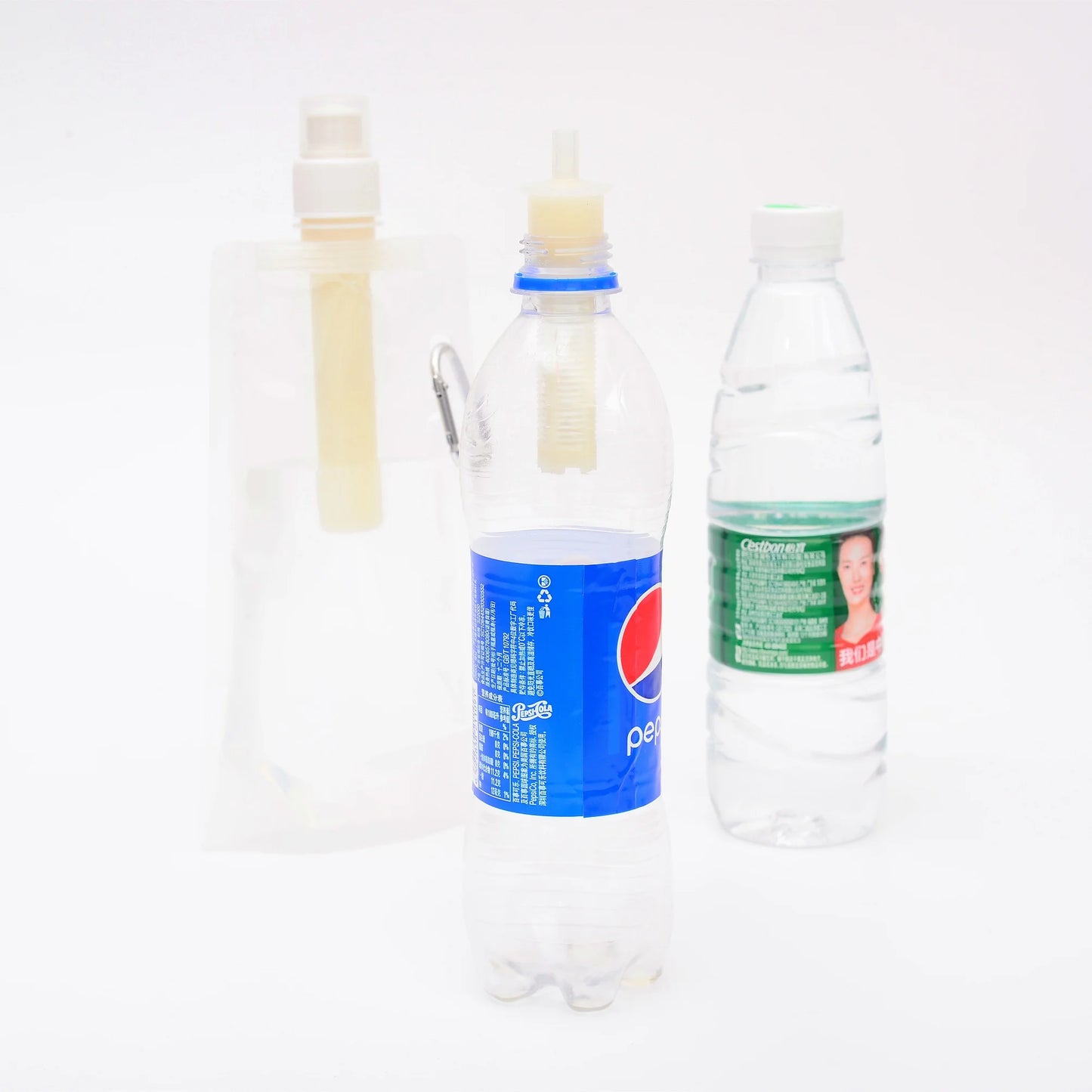 Filterwell Hiking Water Purifier Water Filter 700Ml Squeeze Pouchhiking Water Filter Straw