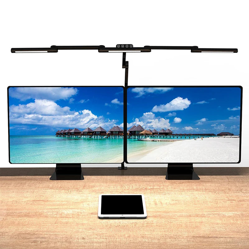 Adjustable Swing Arm Table Desk Lamp with Clamp for L Shape Desktop Super Bright Led Desk Lamp with Memory Function