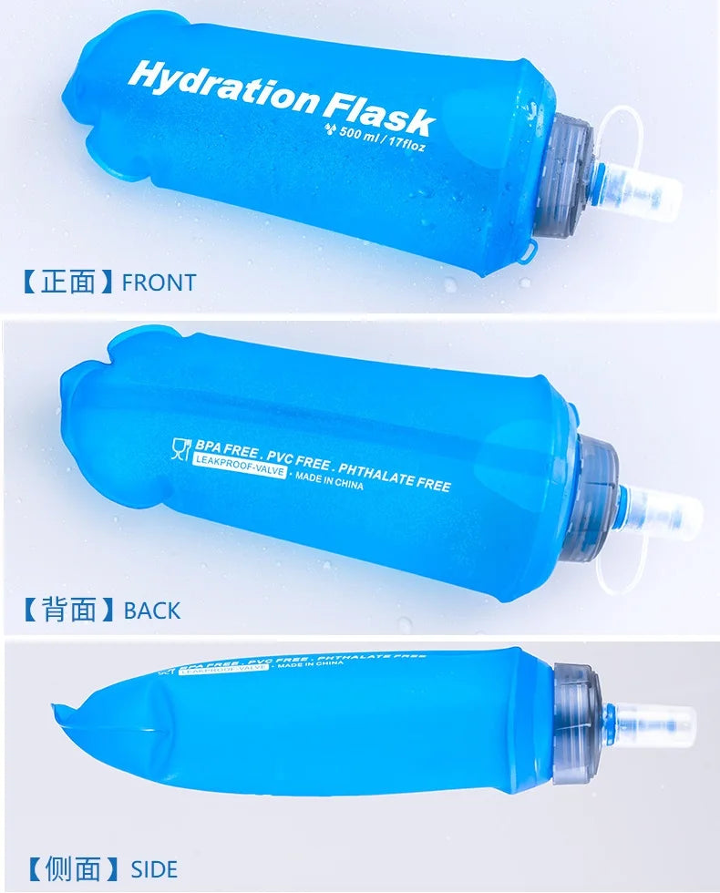 700ML  Sport  Run Flexible Outdoor Filter Pouch Camping Hydration Flask
