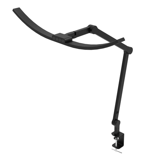 LED Desk Lamp with Clamp, Eye-Caring Clip Lights for Home Office, 3 Colors Full Brightness Bedroom Lamp Baby