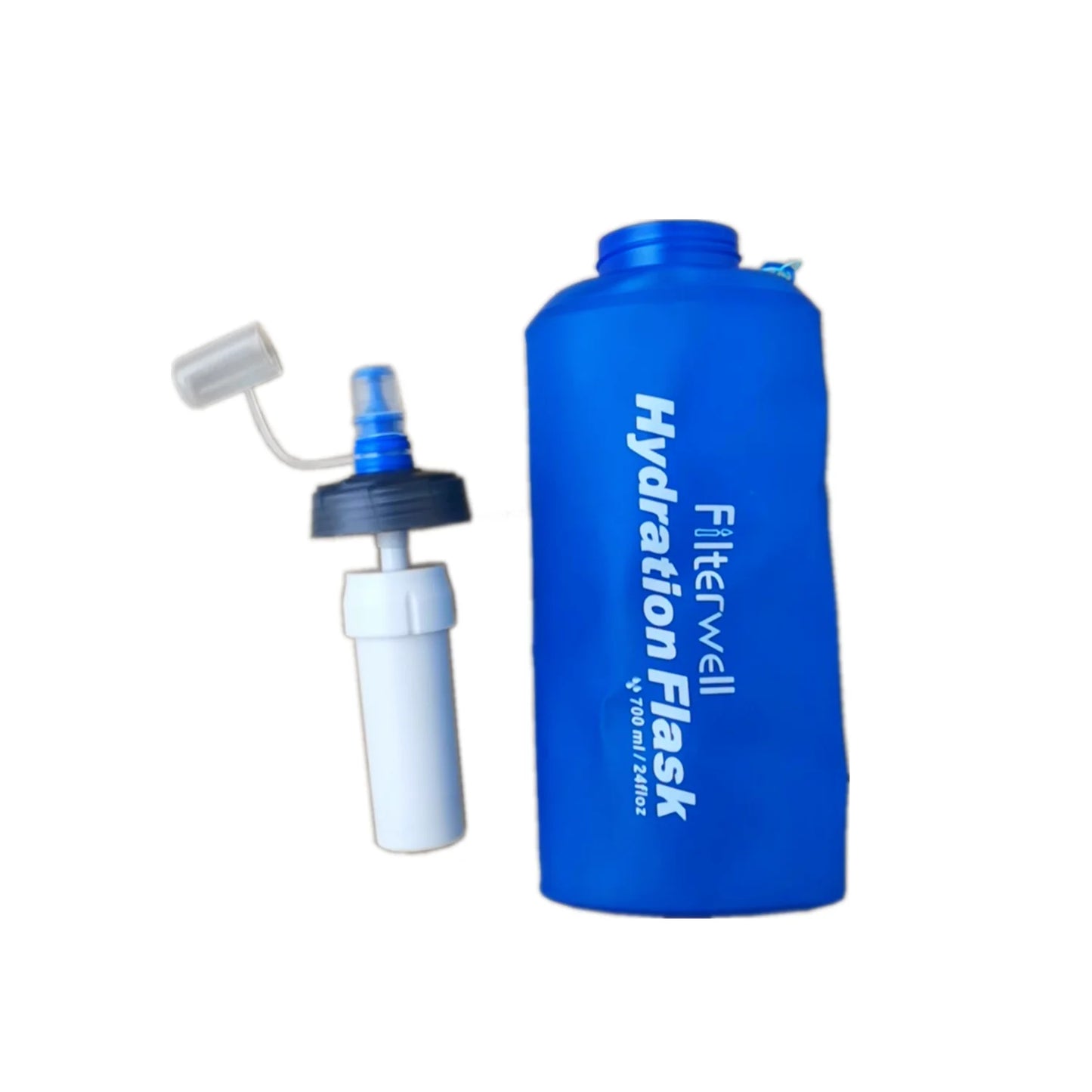 700ML  Sport  Run Flexible Outdoor Filter Pouch Camping Hydration Flask