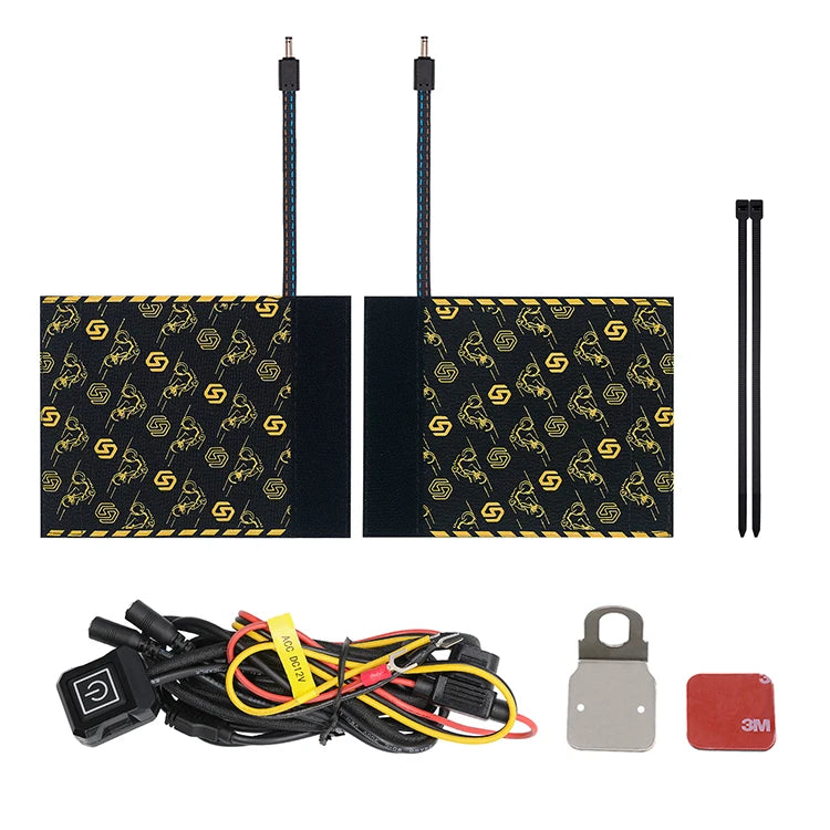 Waterproof Heated Film Bike Grip Motorcycle Handgrip Heater Pad with Temperature Control Switch for Body Systems