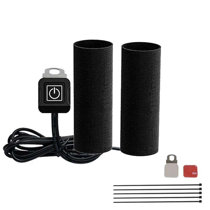 12V Electric Heating Pad Motorcycle Handlebar Grips Heated Cover with Heat Element for Bike Body Systems