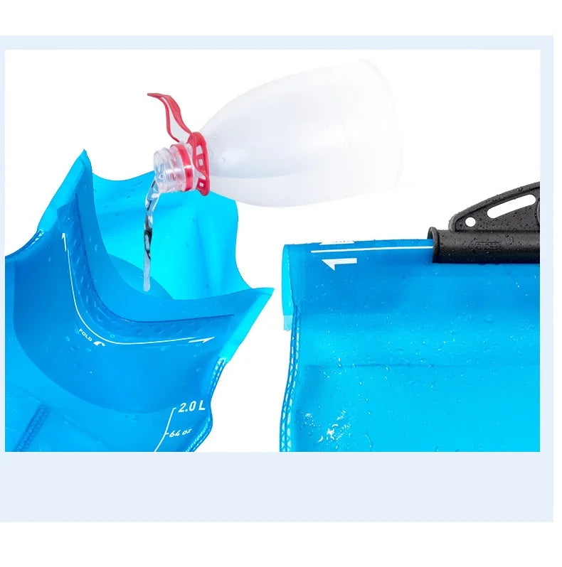 2L Collapsible Water Filter Bag Outdoor Camping Hydration Outdoor Water Bladder Camping Gravity Water Filter Bag