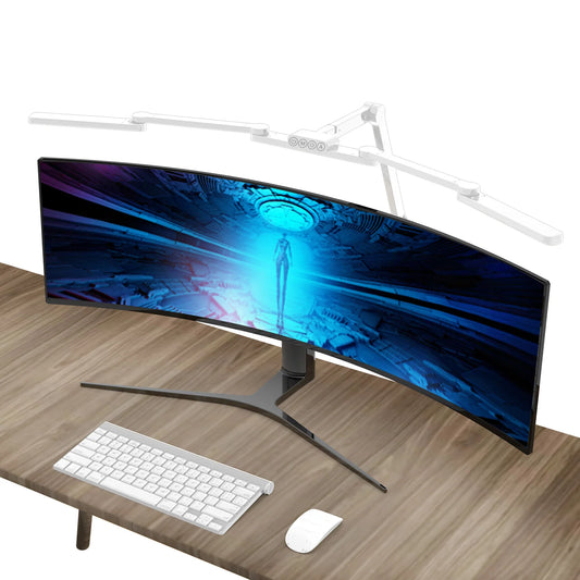 LED Desk Lamp with Clamp, Wireless Remote Control Dimming Stepless Architect Desk Lamps for Home Office, Bedside Lamp Cute