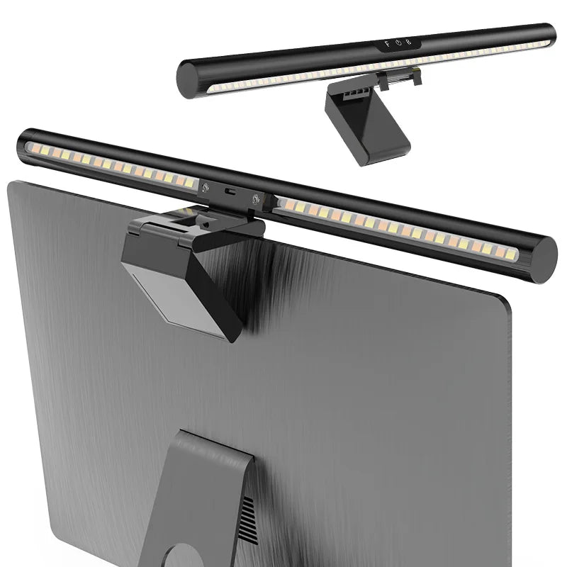 Computer Monitor Lamp, 3 Color Modes Computer Screen Monitor Light Bar,stepless Dimmable