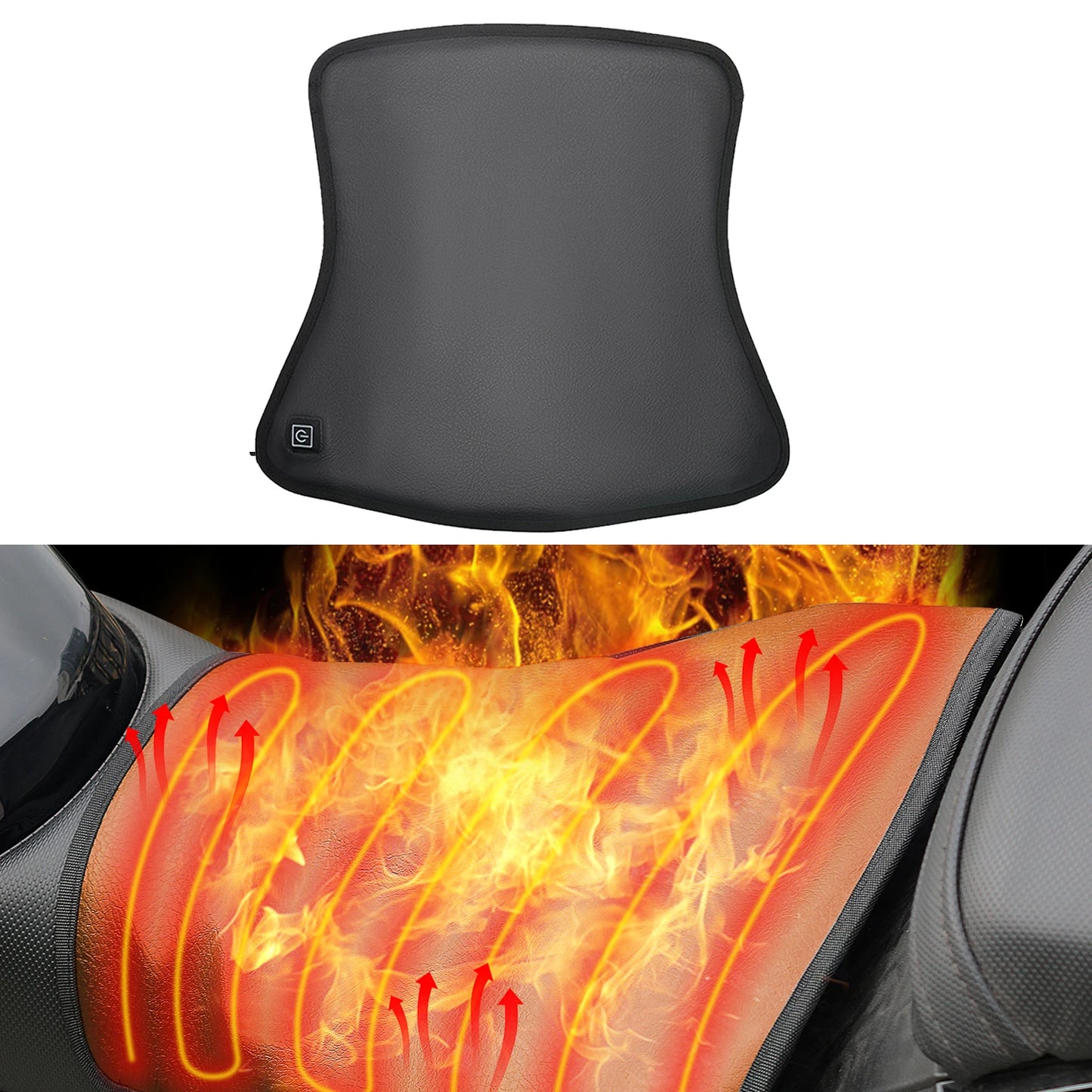 Winter Warm 12V Electric Waterproof Heated Motorcycle Seat for ATV for Cold Weather Riding Comfort