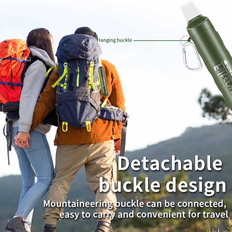 Filterwell UF Membrane Mini Hiking Survival Travel Camping Water Filter Personal Portable Life Outdoor Water Filter Straw