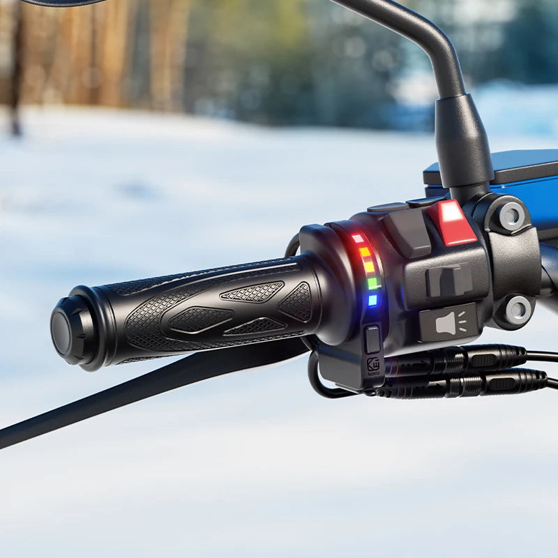 Rapid Heating Universal 12v Motorcycle Heated Grips Compatible with 22mm Diameter Handlebar Motorcycle