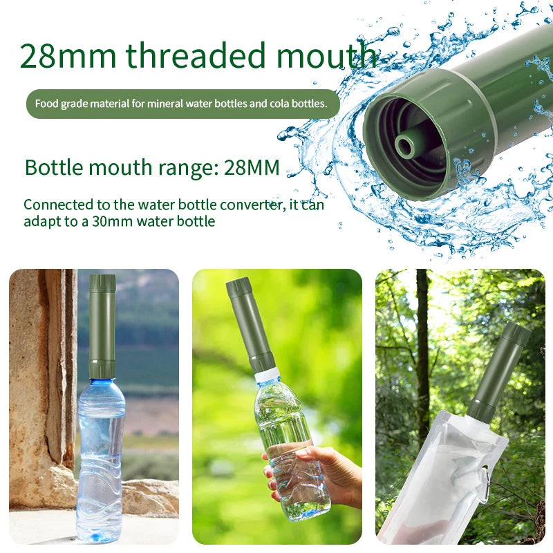 Filterwell 0.01 Micron UF Membrane Outdoor Mini Camping Survival Travel Personal Portable Water Filter Straw