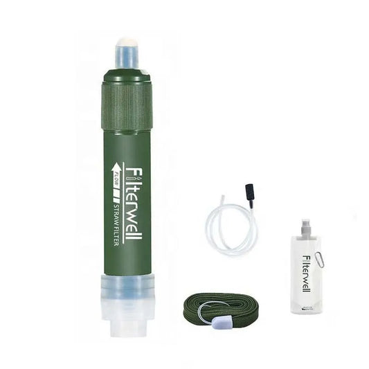 Filterwell Outdoor Camping Mini Water Filtration System Water Filter Water Straw
