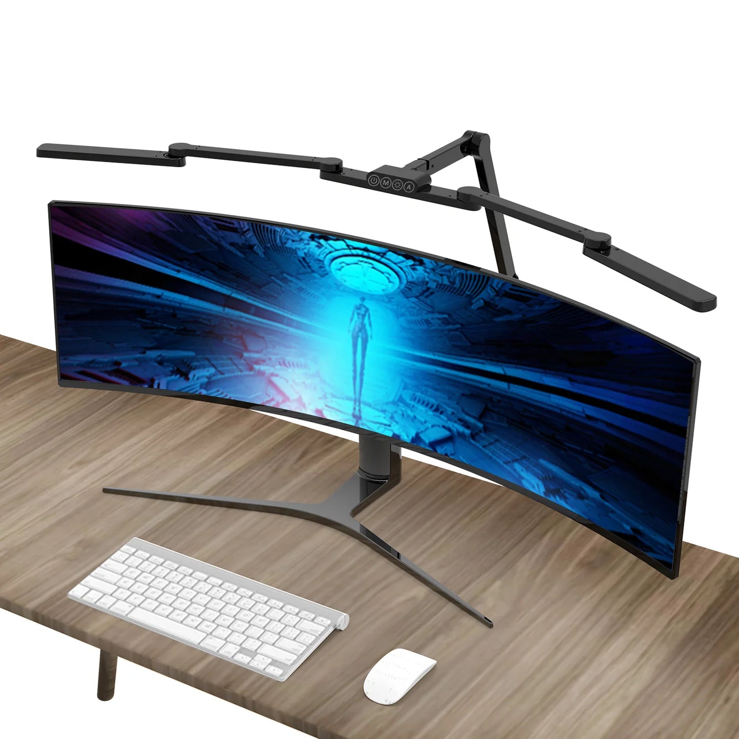 Adjustable Foldable Desk Lamp for Home Office - Double Swing Arm Bright LED Desk Light Reading Lamp with Clip