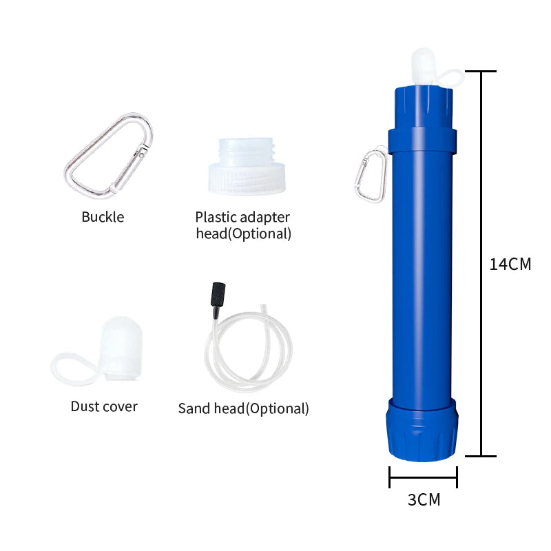 Filterwell UF Membrane Mini Hiking Outdoor Camping Water Filter Personal Portable Life Water Filter Straw