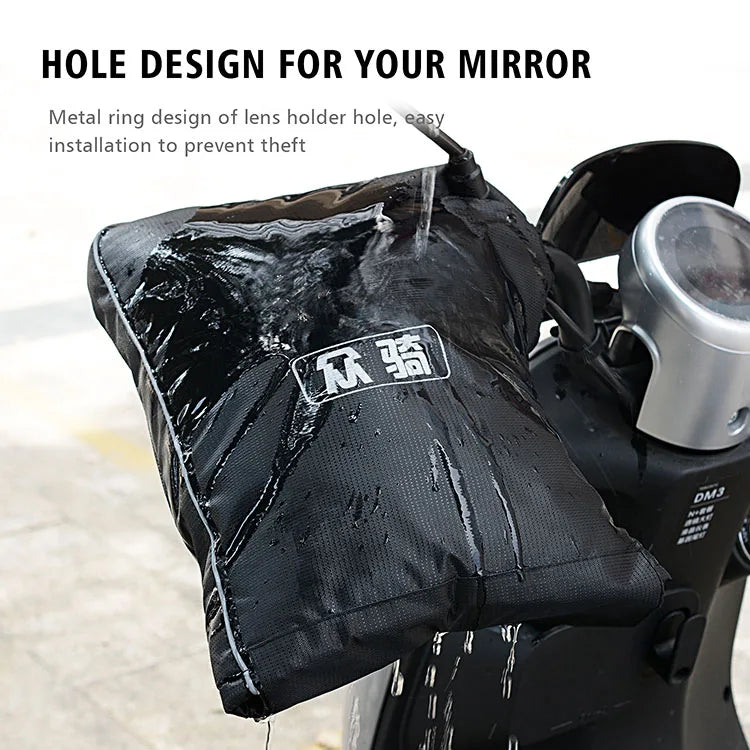 Winter Waterproof Motorcycle Handle Cuffs Motor Bike Handlebar Gloves for Scooter