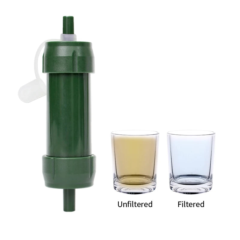 Filterwell Personal Water Purifier Camping Mini Hiking Travel Portable Life Emergency Survival Outdoor Water Filter Straw