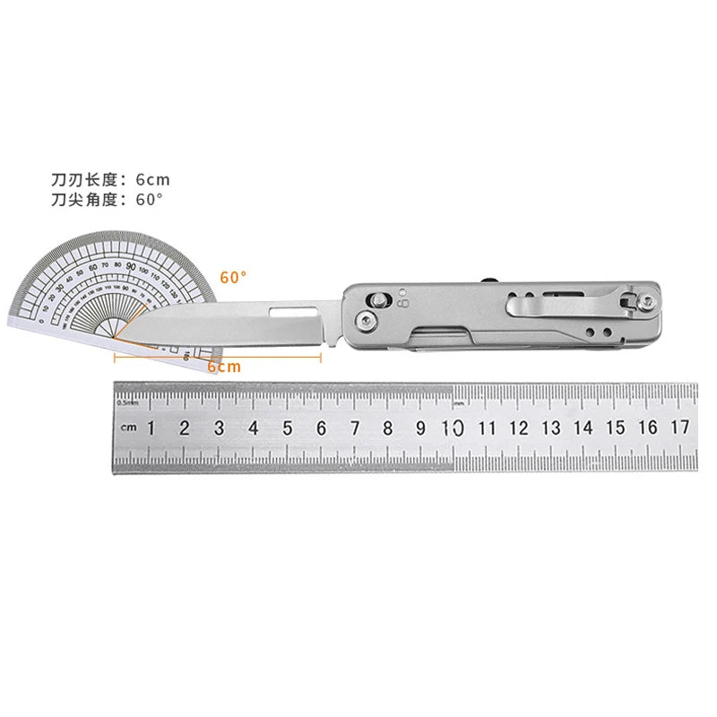 GHK17 Outodor Camping Multi Knife Folding Multifunctional Multitool EDC Pocket Knives Fishing Scissors